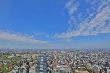 Sapporo kapalı gözlem güverte görünümünü 