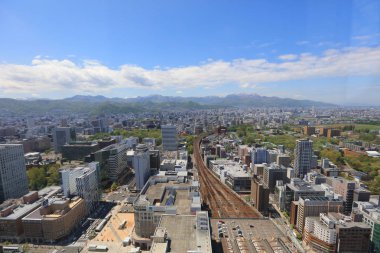 Sapporo kapalı gözlem güverte görünümünü 