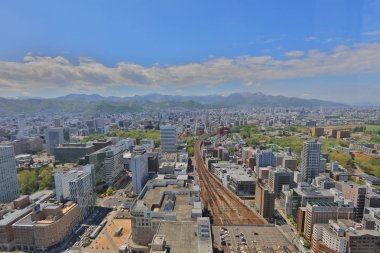 Sapporo kapalı gözlem güverte görünümünü 