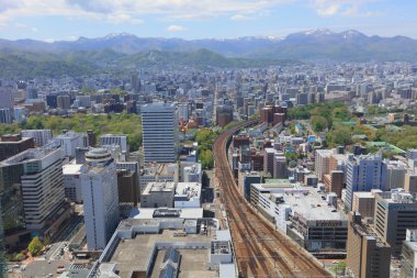 Sapporo kapalı gözlem güverte görünümünü 