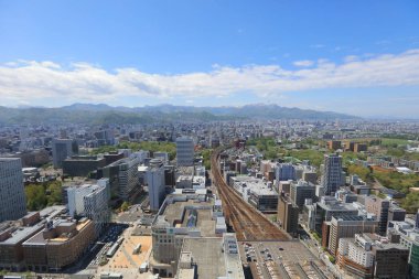 Sapporo kapalı gözlem güverte görünümünü 