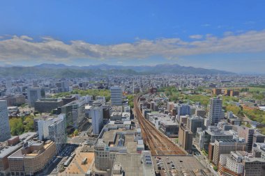 Sapporo kapalı gözlem güverte görünümünü 