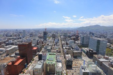 Sapporo kapalı gözlem güverte görünümünü 