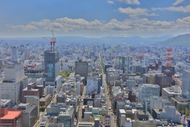 Sapporo kapalı gözlem güverte görünümünü 