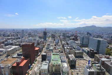 Sapporo kapalı gözlem güverte görünümünü 