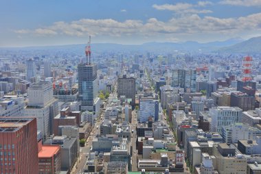 Sapporo kapalı gözlem güverte görünümünü 