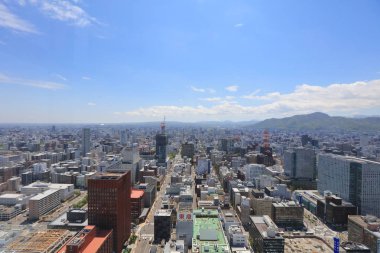 Sapporo kapalı gözlem güverte görünümünü 