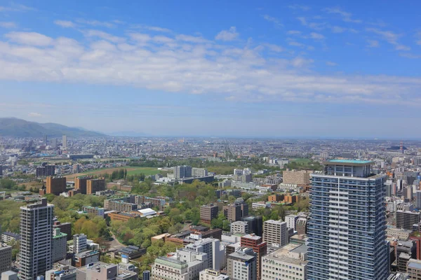 La vista interior de la cubierta de observación de Sapporo —  Fotos de Stock