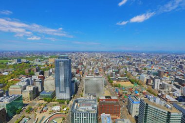 Sapporo kapalı gözlem güverte görünümünü 