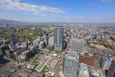 Sapporo kapalı gözlem güverte görünümünü 