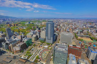 Sapporo kapalı gözlem güverte görünümünü 