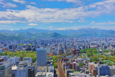 Sapporo kapalı gözlem güverte görünümünü 