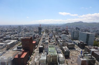 Sapporo, Hokkaido jp havadan görünümü