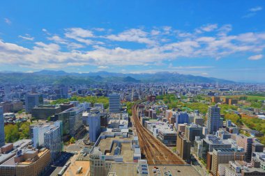 Sapporo kapalı gözlem güverte görünümünü 