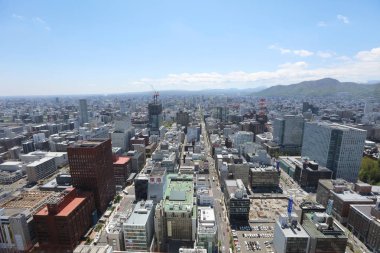 Sapporo, Hokkaido jp havadan görünümü