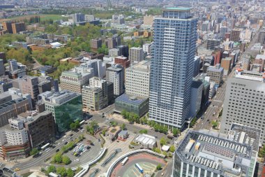 Sapporo kapalı gözlem güverte görünümünü 