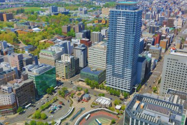 Sapporo kapalı gözlem güverte görünümünü 