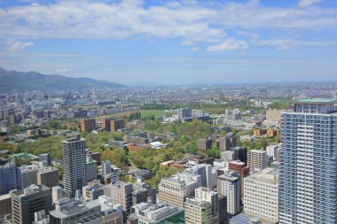 Sapporo kapalı gözlem güverte görünümünü 