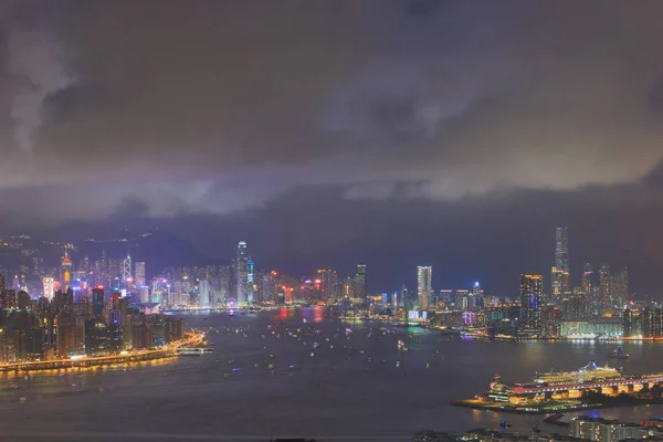 Night view of hong kong 2017 — Stock Photo, Image