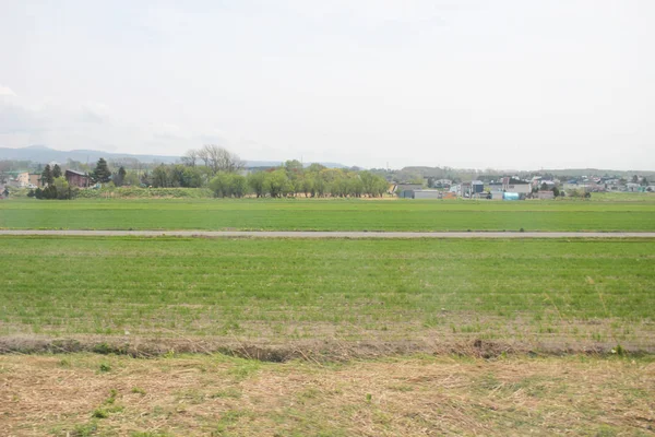 Vista de Asahikawa a la línea Sapporo en Japón —  Fotos de Stock