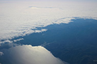 Hokkaido, Japonya Japonya Hava görünümünü bir uçakla