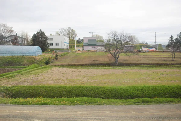 Utsikt över Asahikawa till Sapporo linje på japan — Stockfoto