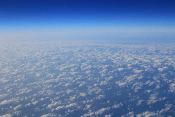 Formações de nuvens vistas do avião — Fotografia de Stock