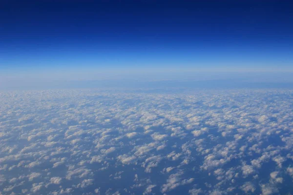 Formações de nuvens vistas do avião — Fotografia de Stock