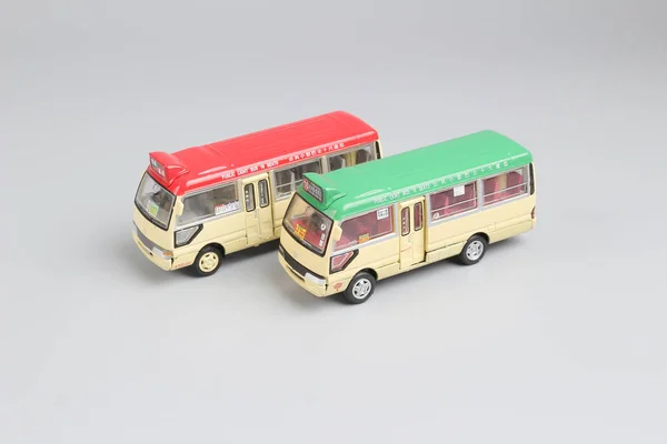 Toys of hk mini bus mode at display — Stock Photo, Image