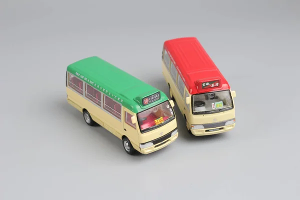 Brinquedos de modo de ônibus hk mini em exposição — Fotografia de Stock