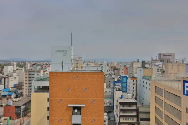 トップ ビューの中心地旭川市 — ストック写真