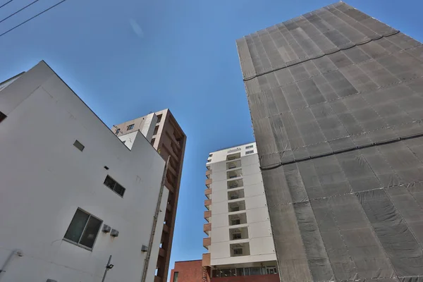 Street view of Buildings around city SAPPORO, JAPAN — Stock Photo, Image