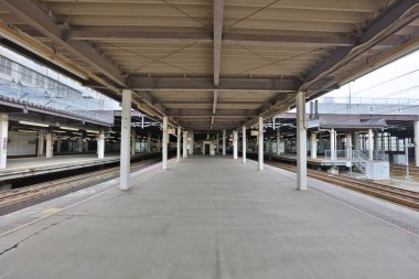  Demiryolu tren durağı Hokkaido, Japonya Sapporo istasyonunda.