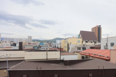 Hakodate satır Otaru Sapporo için tren manzaraya 