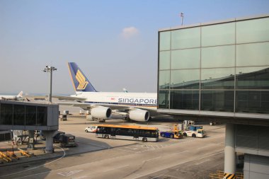 Hong Kong Havaalanı A380-800 demirledi. Hong Kong Internationa