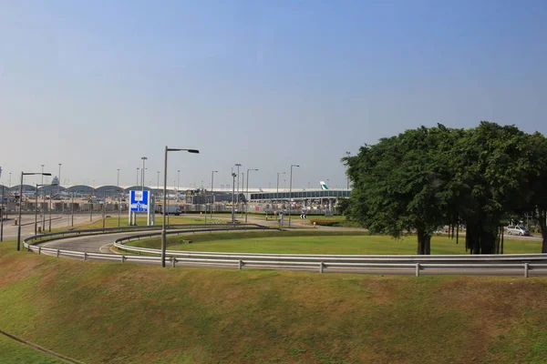 Hong Kong - buiten de Hong Kong International Airport — Stockfoto