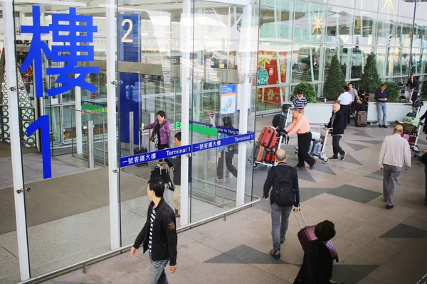 청 홍도로 홍콩 국제 공항 — 스톡 사진