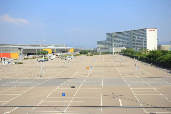 Parkoviště letiště Hong Kong — Stock fotografie