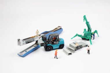 Bakım ekibi işçi fabrika kavramı