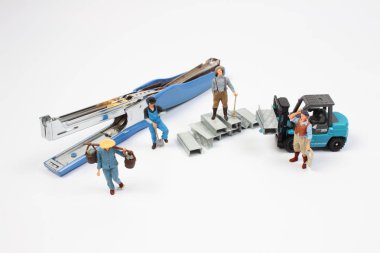 Bakım ekibi işçi fabrika kavramı