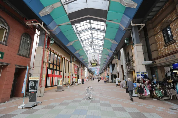 Zentrale stadt miyako dori, otaru japan — Stockfoto