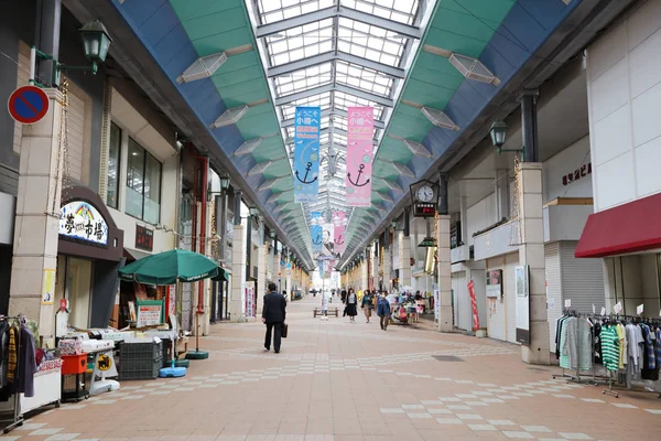 Központi város Miyako Dori, Otaru, Japán — Stock Fotó