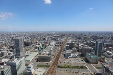 Sapporo, Hokkaido jp havadan görünümü