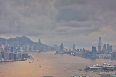 Hong kong şehir manzaralı 2017 yaz