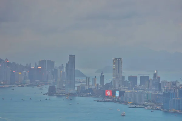 Гонконг видом на місто в 2017 році літні — стокове фото