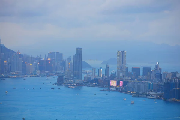 Hong kong vista de la ciudad en 2017 verano —  Fotos de Stock