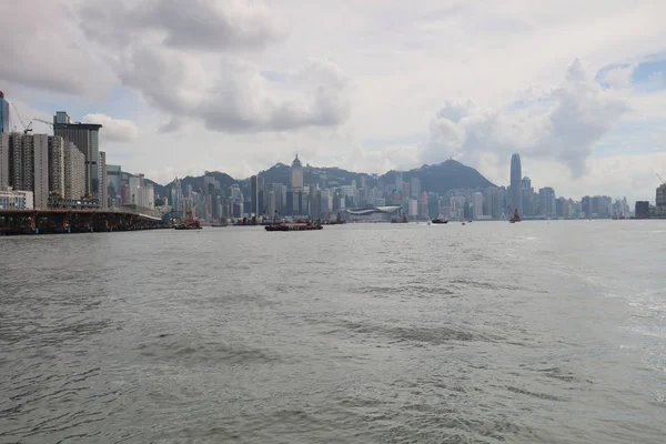 九龍のビクトリア ・ ハーバーと香港のフェリー ビュー — ストック写真