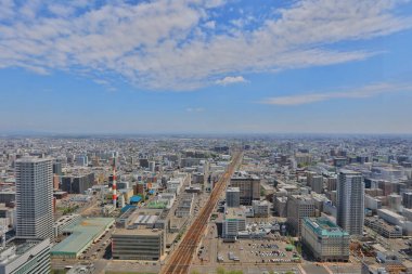 Sapporo kapalı gözlem güverte görünümünü 