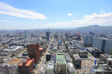 Sapporo kapalı gözlem güverte görünümünü 