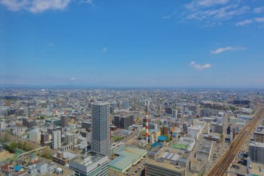 Sapporo kapalı gözlem güverte görünümünü 